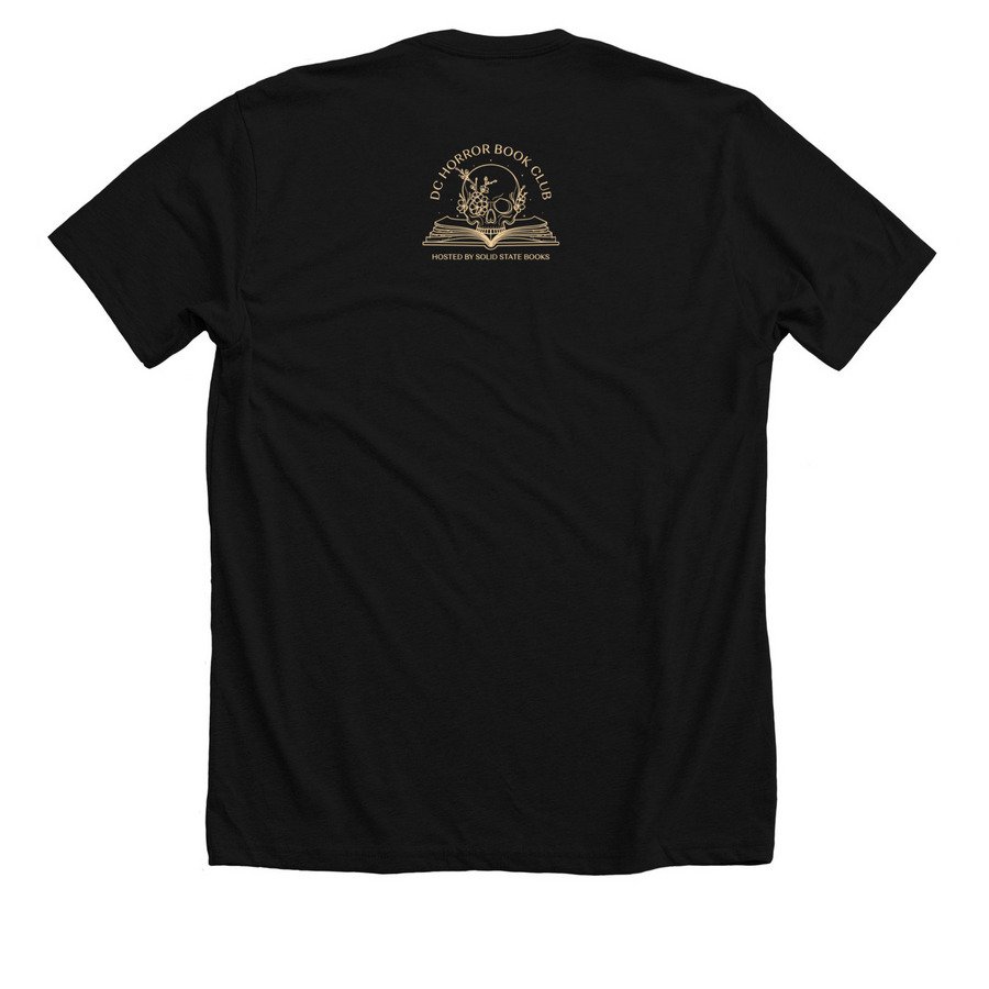 Final Girl Energy-American Traditional Shirt, a Solid Black Blend Premium Unisex Tee (back-view)