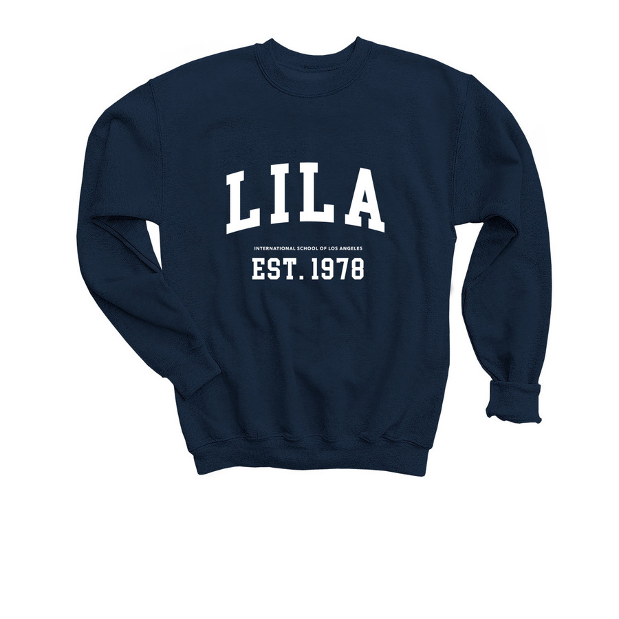 LILA 1978 Crew, a Navy Youth Crewneck Sweatshirt