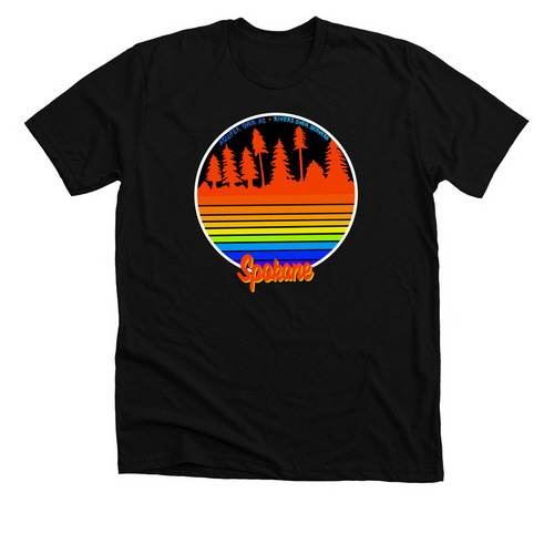 Aquifer Over AI ? Rivers Over Servers, a Solid Black Blend Premium Unisex Tee