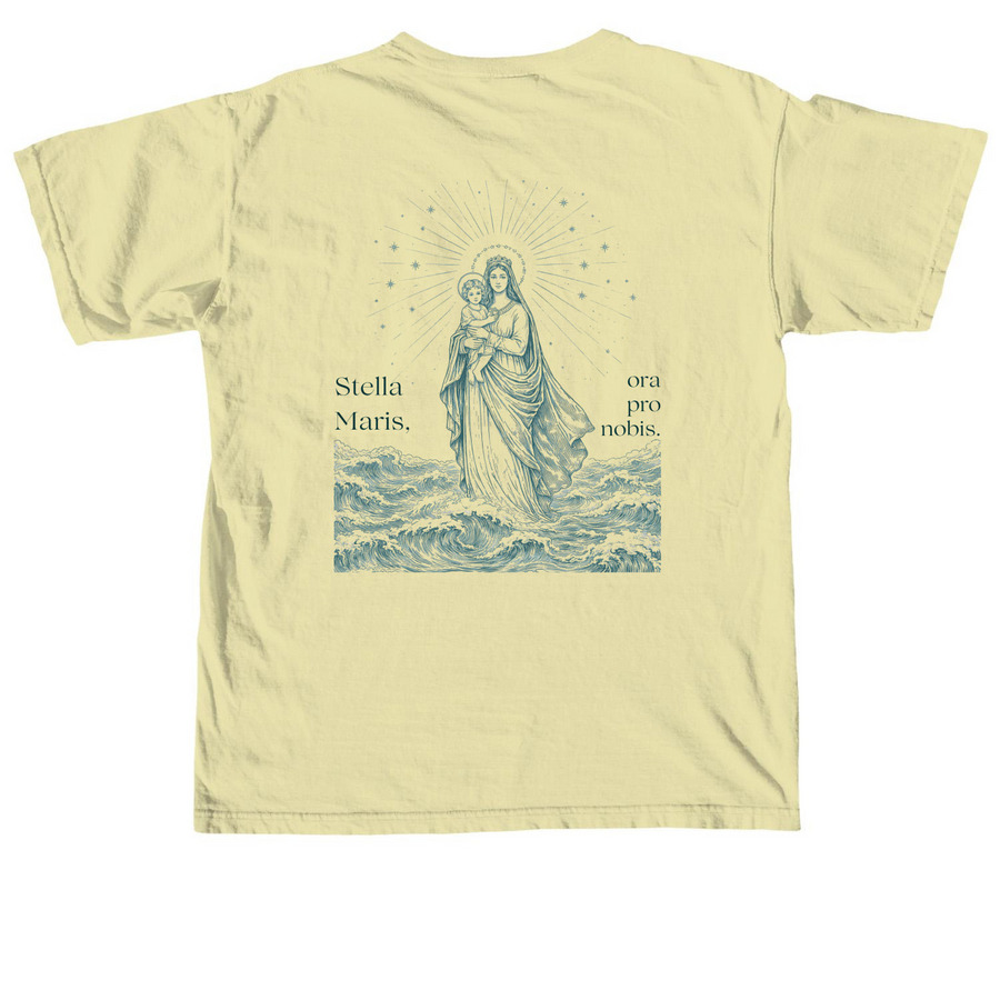 Stella Maris Spirit Shirt, a Butter Comfort Colors Unisex Tee (back-view)