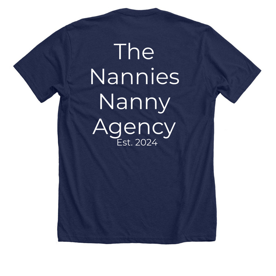 TNNA Logo&nbsp;, a Solid Navy Blend Premium Unisex Tee (back-view)