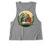 Spooky Summer ?, a Aluminum Grey Allmade Eco Triblend Women?s Muscle Tank (back-view)