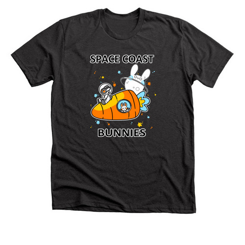 Space Buns Tee, a Dark Grey Heather Premium Unisex Tee
