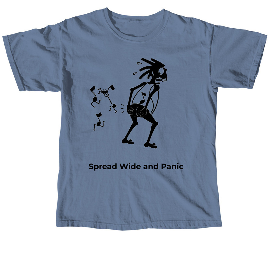 Spread wide and Panic- Note Eater Tee, a Blue Jean Comfort Colors Unisex Tee
