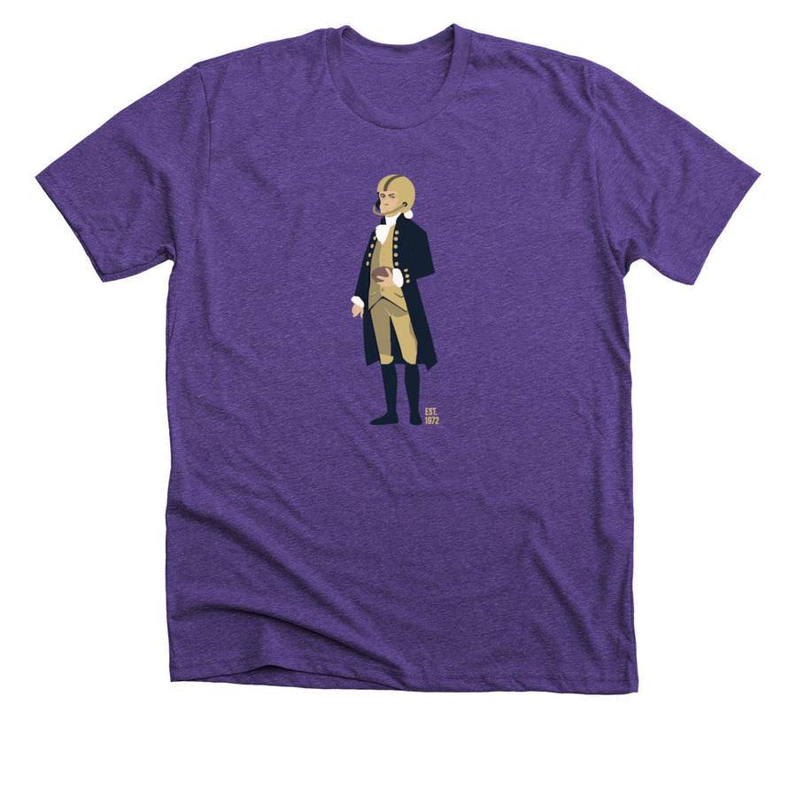 Founding Father of Football, a Heather Team Purple Premium Unisex Tee