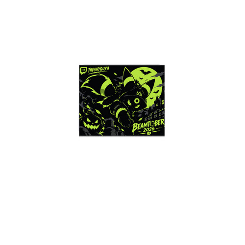 Beamtober 2026 Mousepad, a White Full Color Mouse Pad