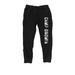 Distressed Graphic Pants, a Black Midweight Fleece Joggers