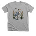 HERON IN THE WATER, a Athletic Heather Premium Unisex Tee
