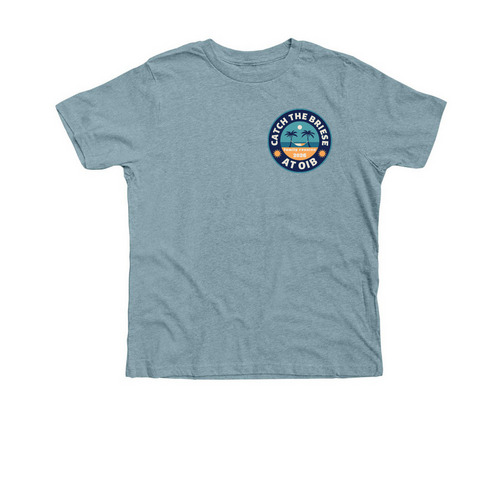 Briese Tees and Hoodies: Front Logo Only, a Heather Blue Lagoon Premium Youth Tee