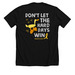 Hard Days Ducky, a Solid Black Blend Premium Unisex Tee (back-view)