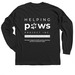 Helping Paws Project - White logo, a Black Classic Long Sleeve Tee (back-view)