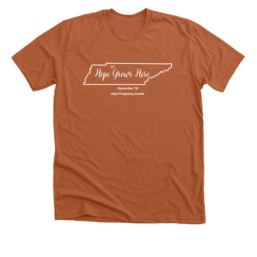 Hope Grows Here, a Heather Autumn Premium Unisex Tee