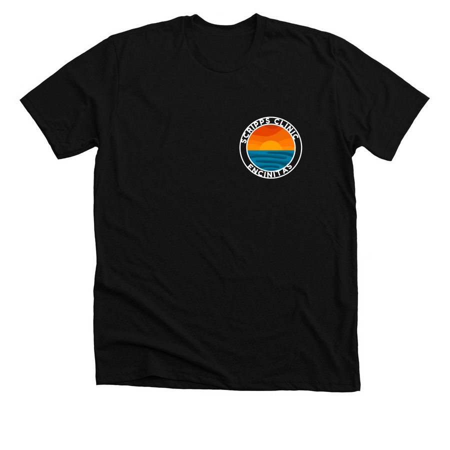 SCRIPPS CLINIC ENCINITAS - VIEWS, a Solid Black Blend Premium Unisex Tee