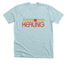 Kealing Rising Sun, a Heather Ice Blue Premium Unisex Tee
