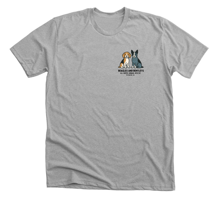 B&B New Logo Apparel, a Athletic Heather Premium Unisex Tee