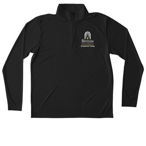 Athletic Style OT Quarterzip, a Black Unisex Performance Quarter Zip Pullover