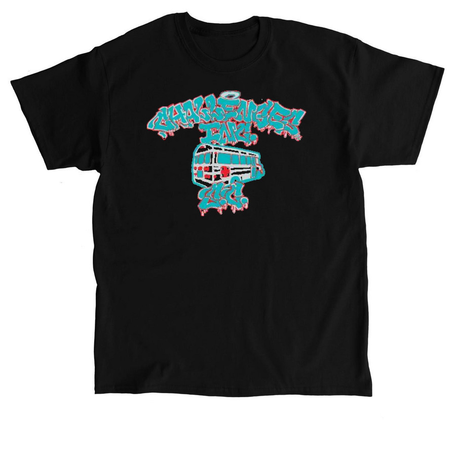 Graffiti Bus Shirt, a Black Classic Unisex Tee