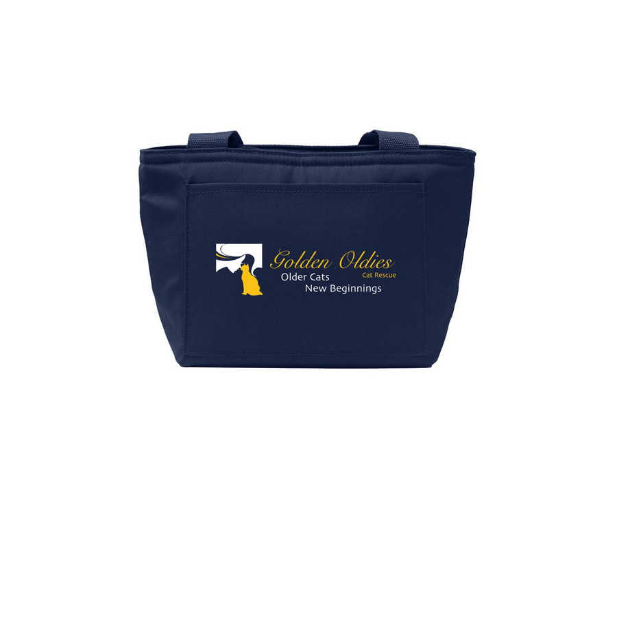 Golden Oldies Lunch Tote, a River Blue Navy Insulated Lunch Tote