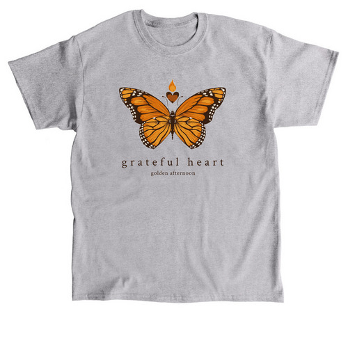 Grateful Heart, a Sport Grey Classic Unisex Tee