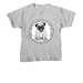 Life Is Kinder With A Pug, a Sport Grey Youth Unisex Tee