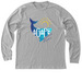 Agap? Homeschool Mama- long sleeve blue text, a Athletic Heather Premium Long Sleeve Tee