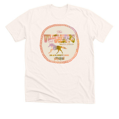 Wildflowers and Weeds 2026 Tee, a Heather Natural Premium Unisex Tee