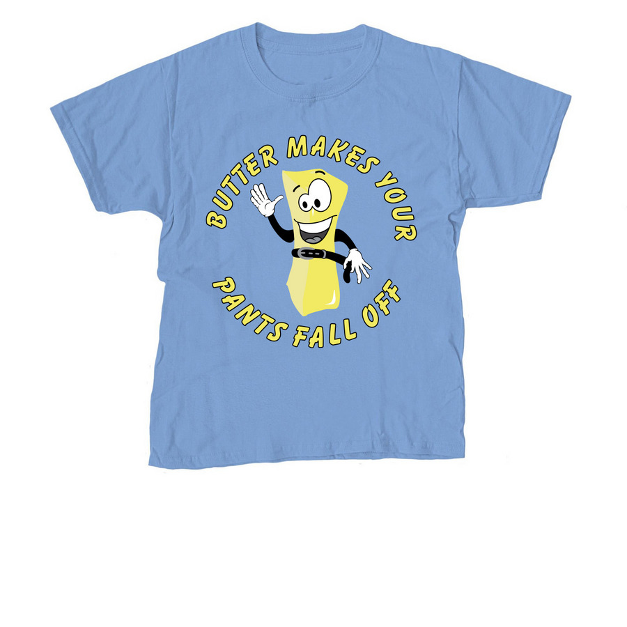 Butter Bob T-Shirts, a Carolina Blue Youth Unisex Tee