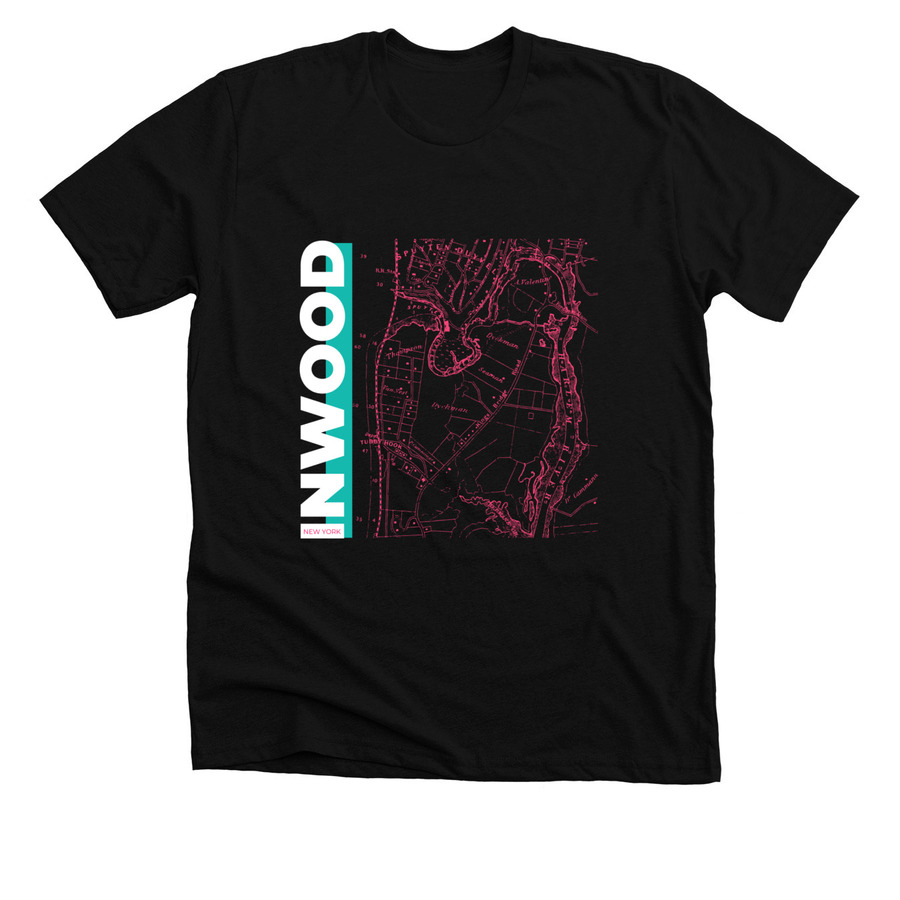 Inwood New York, a Solid Black Blend Premium Unisex Tee