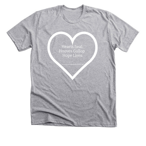 Hearts Heal&nbsp;, a Athletic Heather Premium Unisex Tee