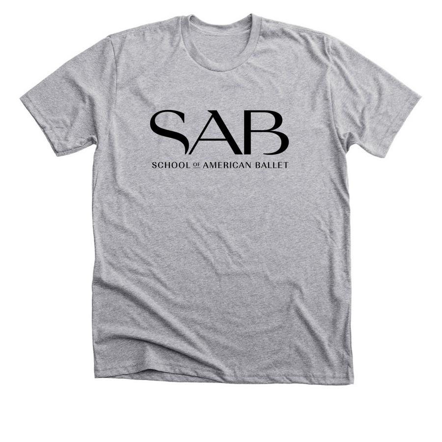 SAB Logo and Name Apparel, a Athletic Heather Premium Unisex Tee