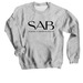 SAB Logo and Name Apparel, a Sport Grey Crewneck Sweatshirt