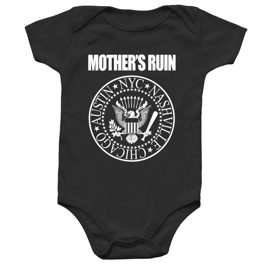 A MOTHER RUINED, a Black Infant Onesie