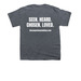 TCH - SEEN HEARD CHOSEN LOVED, a Dark Heather Youth Unisex Tee (back-view)
