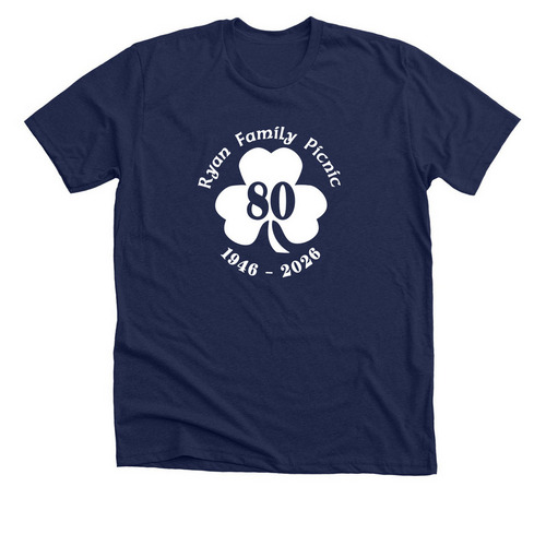 White Logo Shirts, a Solid Navy Blend Premium Unisex Tee
