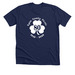 White Logo Shirts, a Solid Navy Blend Premium Unisex Tee