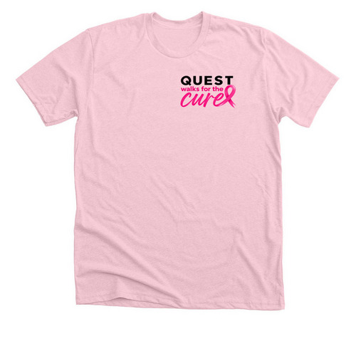 Quest Walks for the Cure, a Heather Pink Premium Unisex Tee
