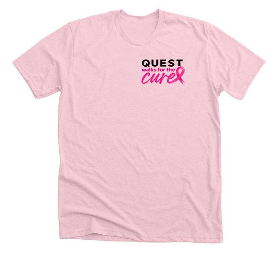 Quest Walks for the Cure, a Heather Pink Premium Unisex Tee