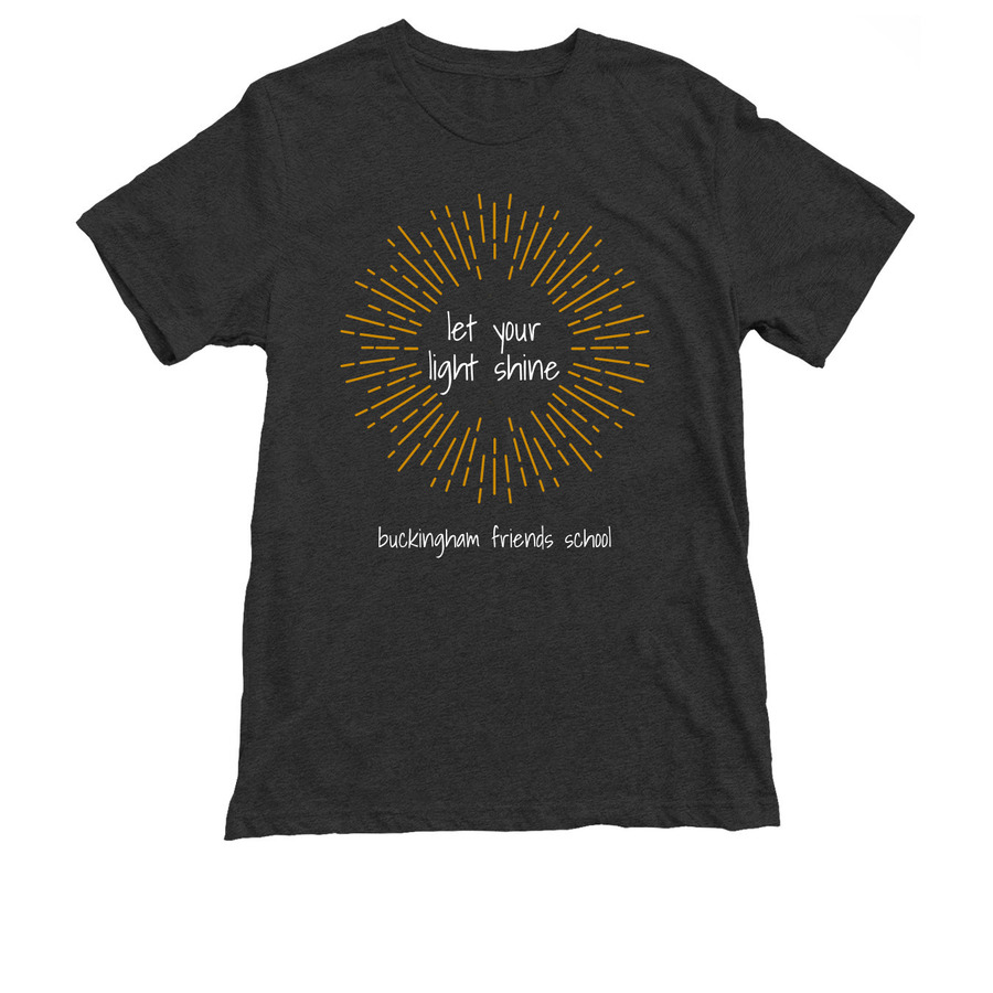 let your light shine, a Vintage Black Triblend Unisex Tee
