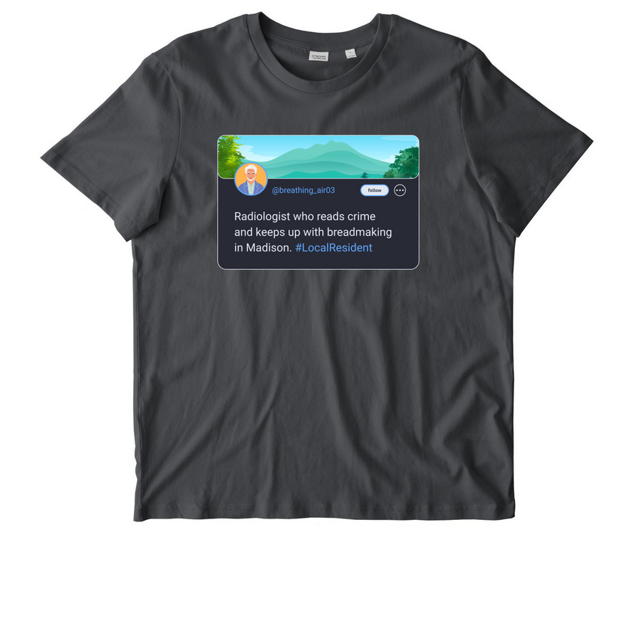 Bread-making Radiologist Tee-Bot, a Anthracite Stanley/Stella Unisex Crafter Tee