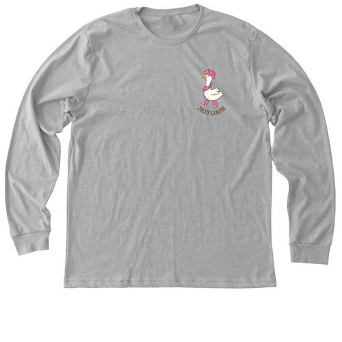 Silly Goose, a Athletic Heather Premium Long Sleeve Tee