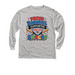 Funny Baseball Snack Shirt for Kids, a Sport Grey Youth Long Sleeve Tee
