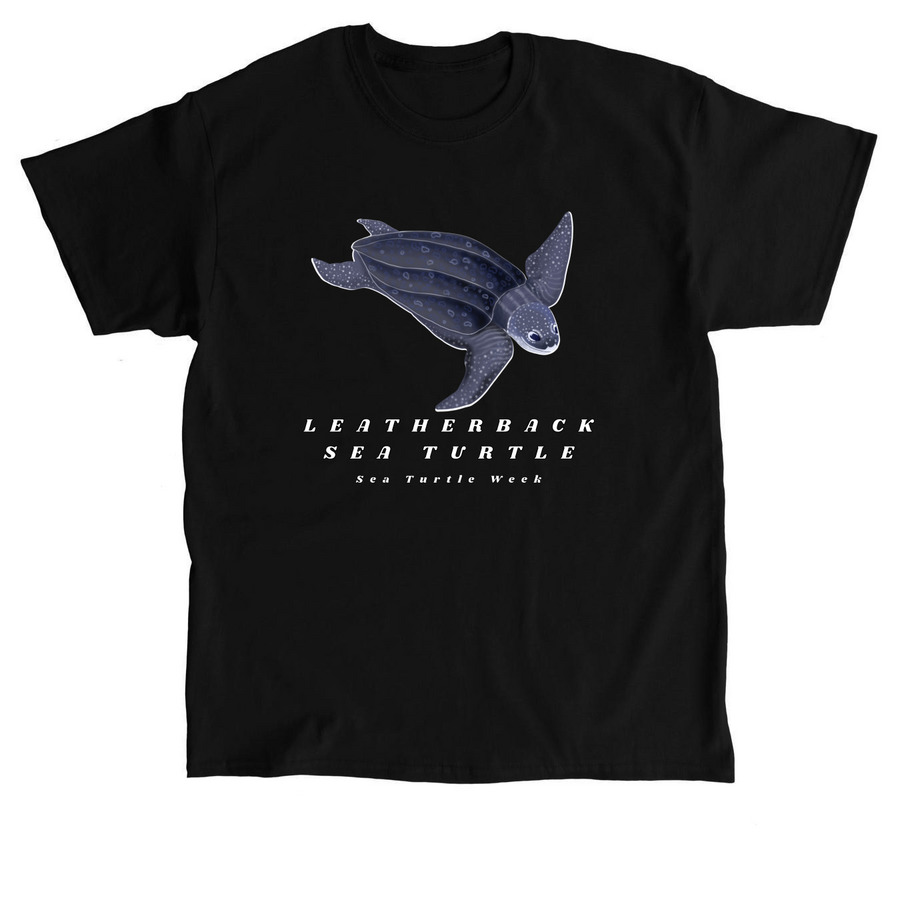 Sea Turtle Week-Leatherback, a Black Classic Unisex Tee