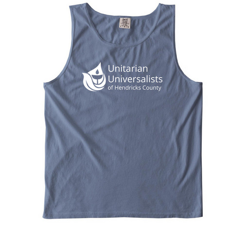 UUCCHC Shades of Blue Tank, a Blue Jean Comfort Colors Tank Top