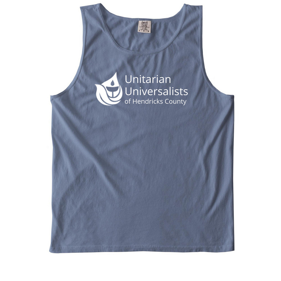 UUCCHC Shades of Blue Tank, a Blue Jean Comfort Colors Tank Top