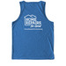 Good for Indy, a Azure Blue Allmade Eco Triblend Tank (back-view)
