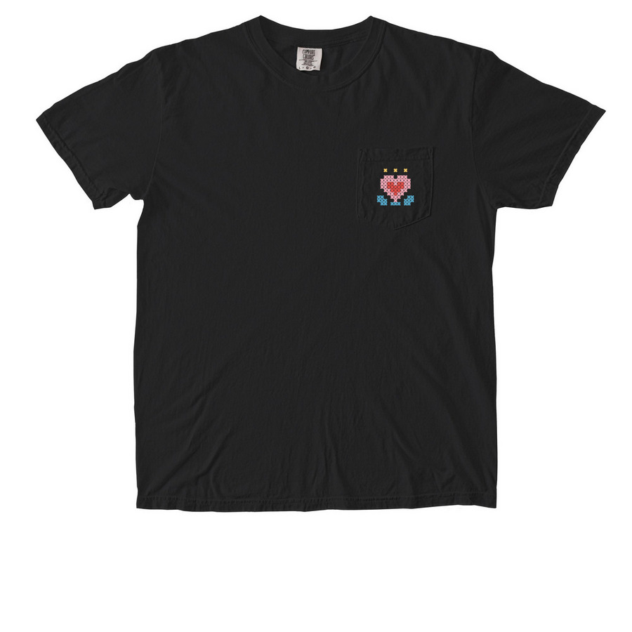 Little Lake Stage Management, a Black Comfort Colors Pocket Tee