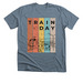 Every Day is "Train Day", a Heather Slate Premium Unisex Tee