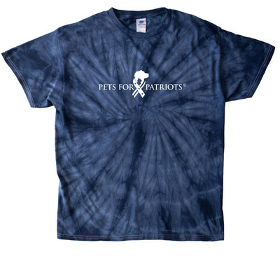 Get tie-dyed!, a Navy Classic Tie Dye Tee