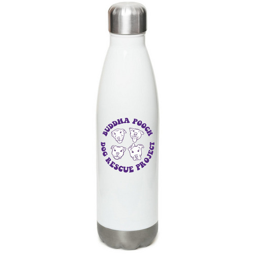 WATER BOTTLES, a White Stainless Steel Water Bottle