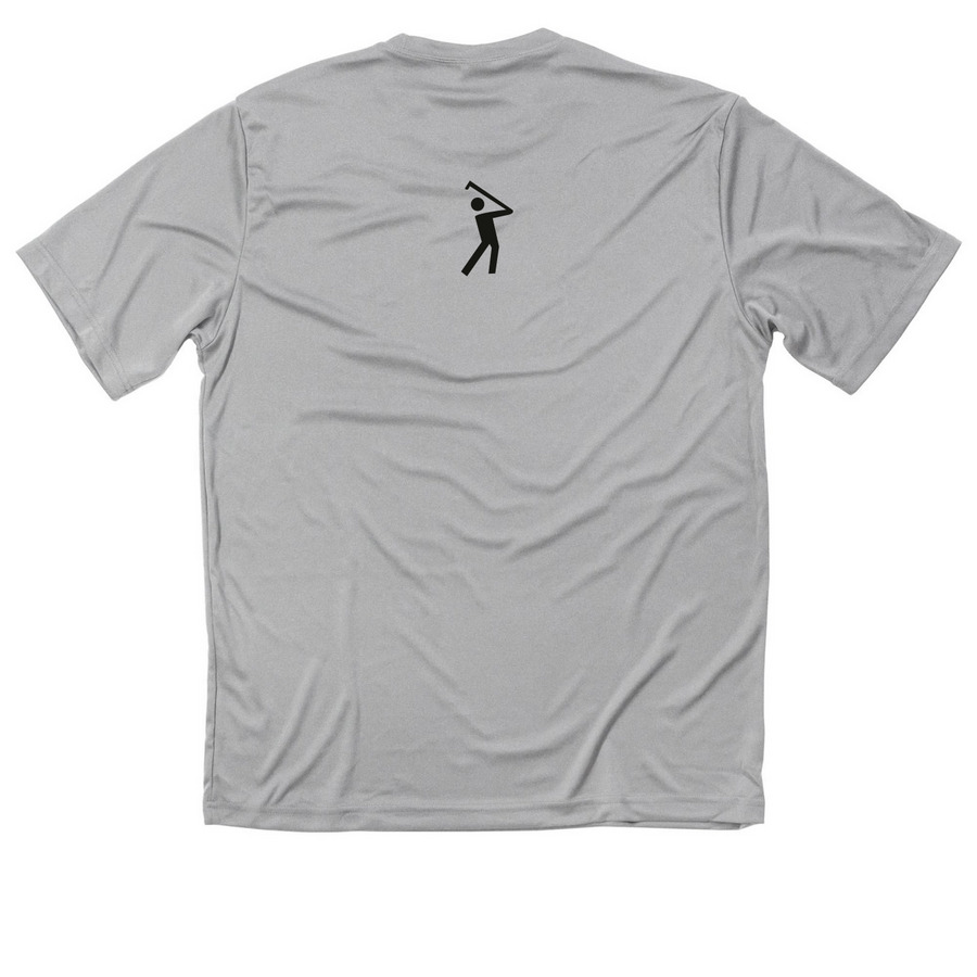 RF Performance Line, a Silver Classic Performance Tee (back-view)